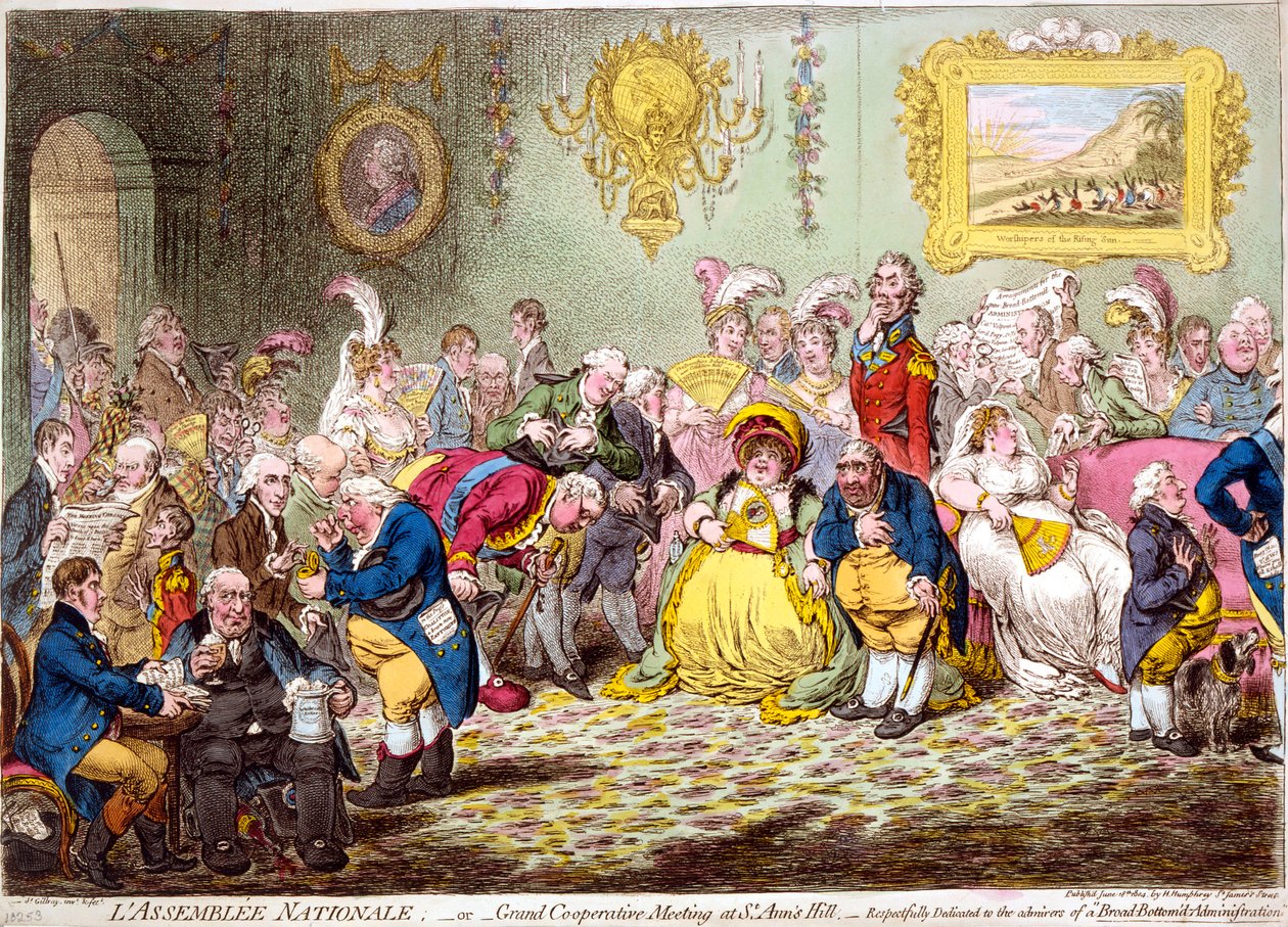 国民議会、1804 年。 作： ジェームズ・ギルレイ