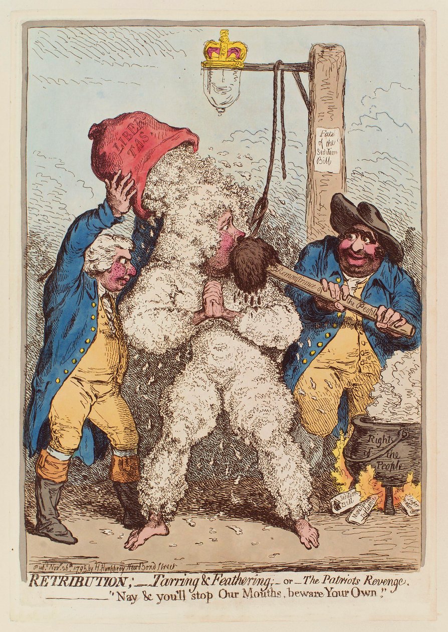 Retribution（報復）。Tarring and Feathering, or The Patriot