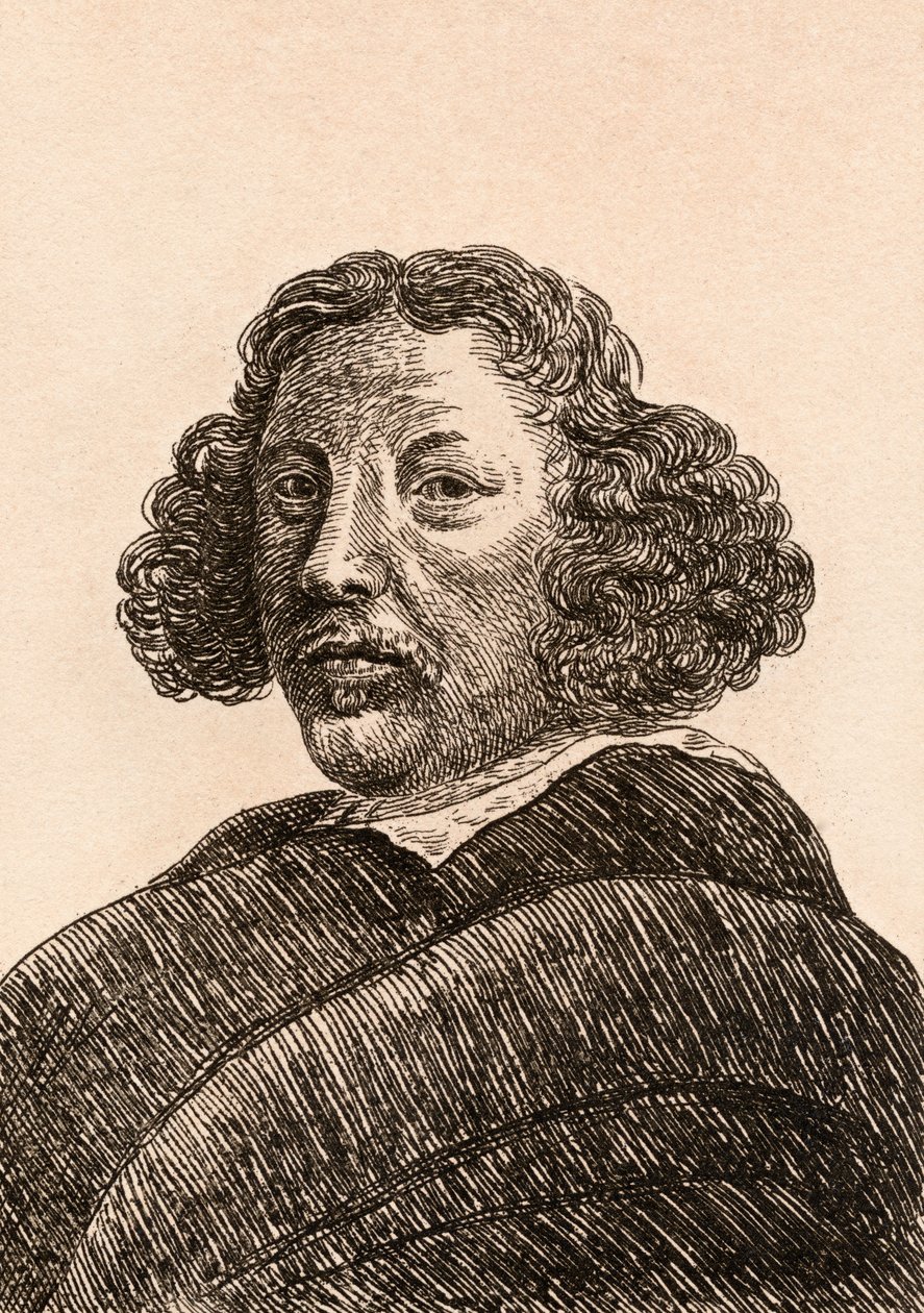 1817年にロンドンで出版された「オーセンティックオリジナルからの有名な画家の75の肖像画」のイラスト、ハーマンサフルベン 作： ジェームズ・ガーティン