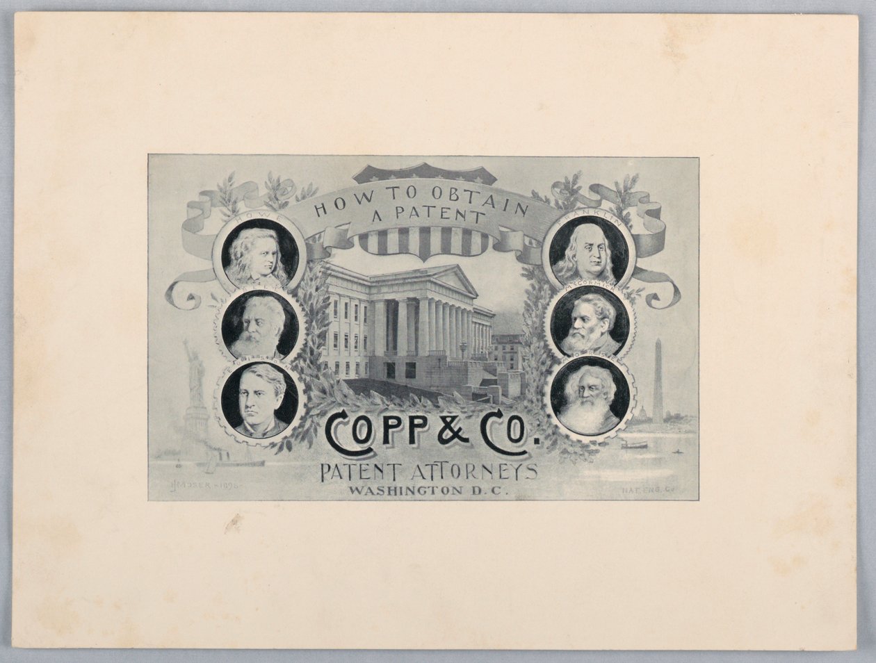 ハーフトーン彫刻: 特許を取得する方法, Copp & Co. Patent Attorneys, Washington, D.C. 作： ジェームズ・ヘンリー・モーザー