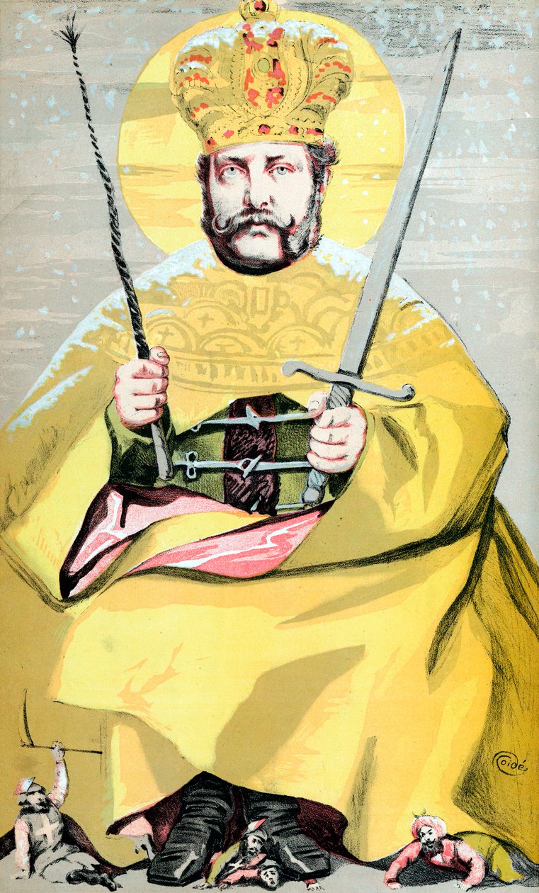 アレクサンドル2世1818年-1881年、1855年、1869年のロシア皇帝 作： ジェームズ・ジャック・ジョセフ・ティソ