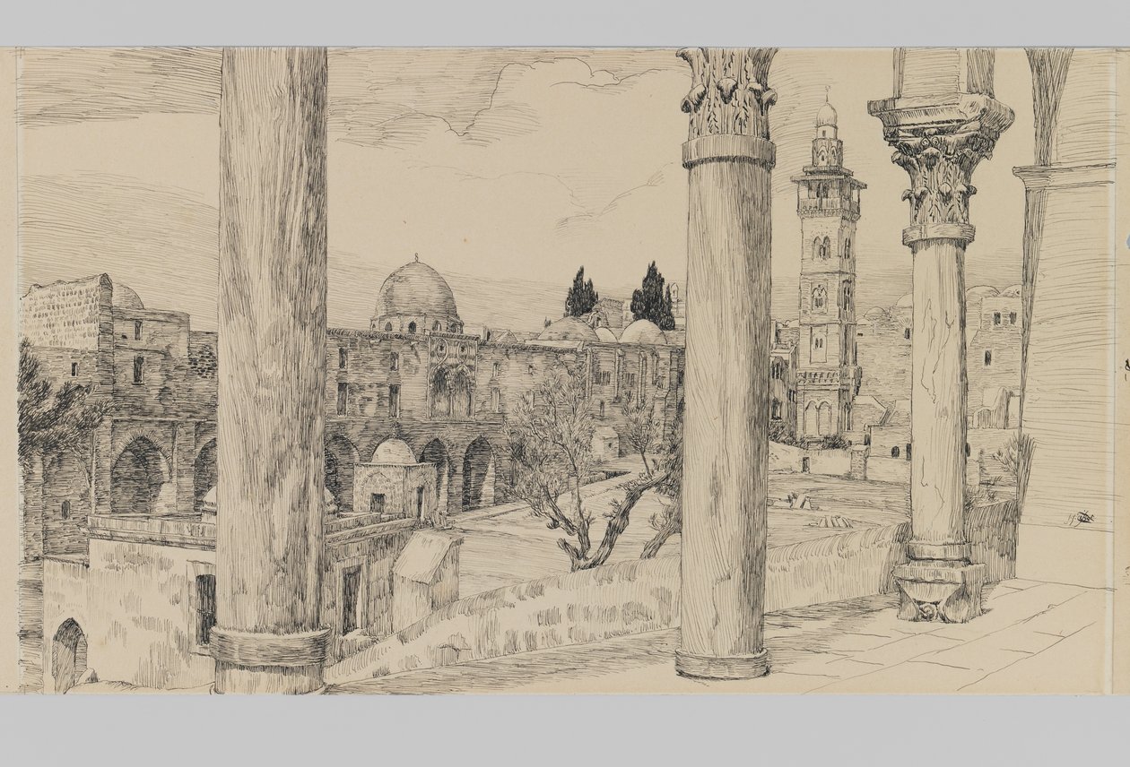 ハラムのエスプラネード、主イエス・キリストの生涯のイラスト（板紙にインクとグラファイト） 作： ジェームズ・ジャック・ジョセフ・ティソ