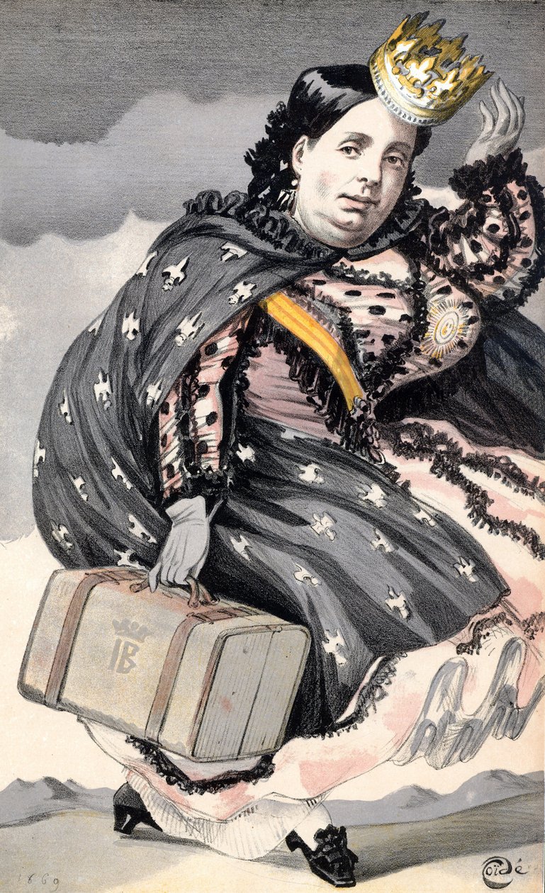 イザベラ2世 (1830-1904) スペイン女王 (1833-1870) 作： ジェームズ・ジャック・ジョセフ・ティソ