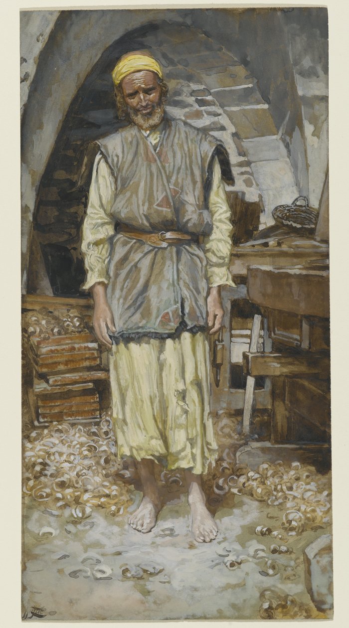セントジョセフ、「キリストの生涯」の挿絵、1886-94年（紙のトイレ） 作： ジェームズ・ジャック・ジョセフ・ティソ