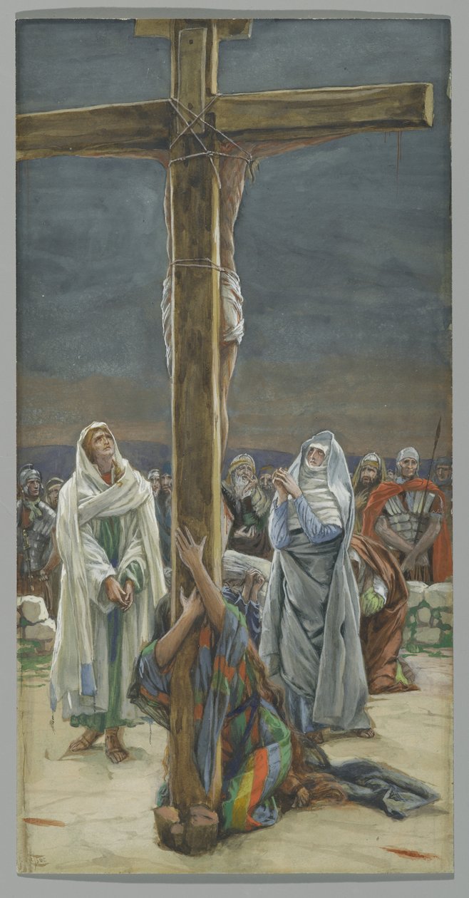 Stabat Mater。女性はあなたの息子を見よ、キリストの生涯の挿絵、1884-96年（板紙にトイレとガッシュ） 作： ジェームズ・ジャック・ジョセフ・ティソ