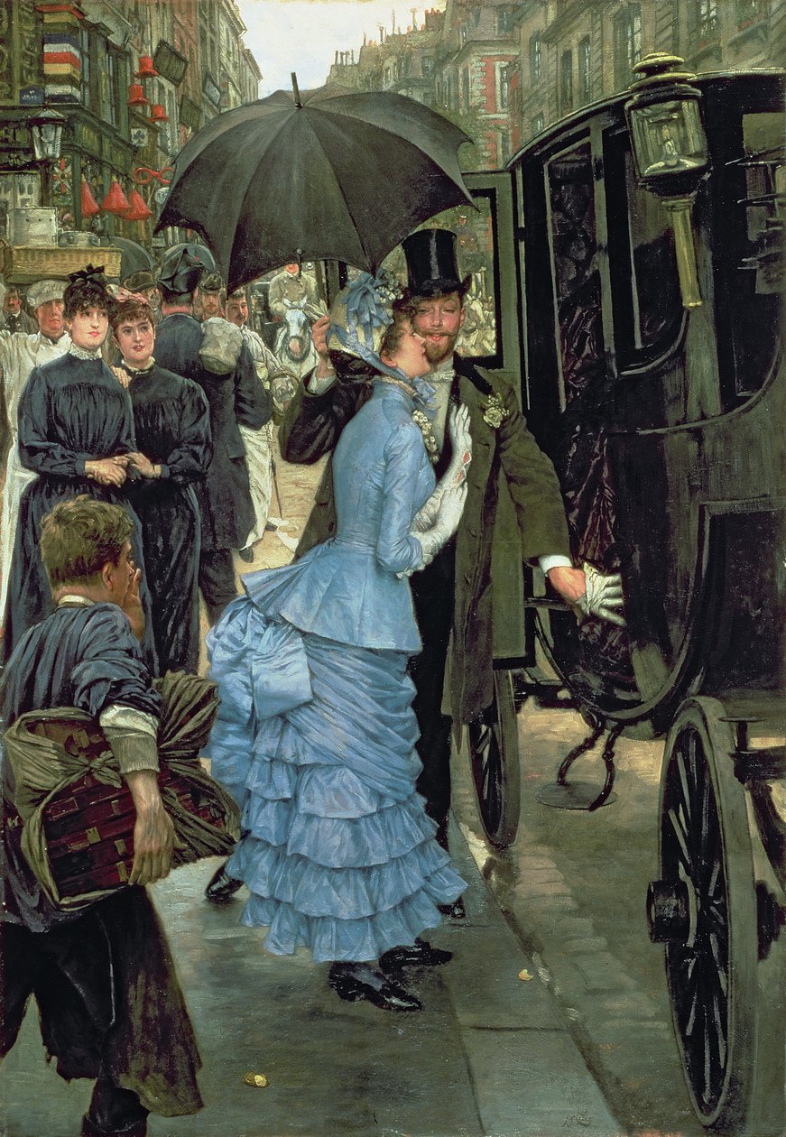 ブライドメイド、c.1883-85（キャンバスに油彩） 作： ジェームズ・ジャック・ジョセフ・ティソ