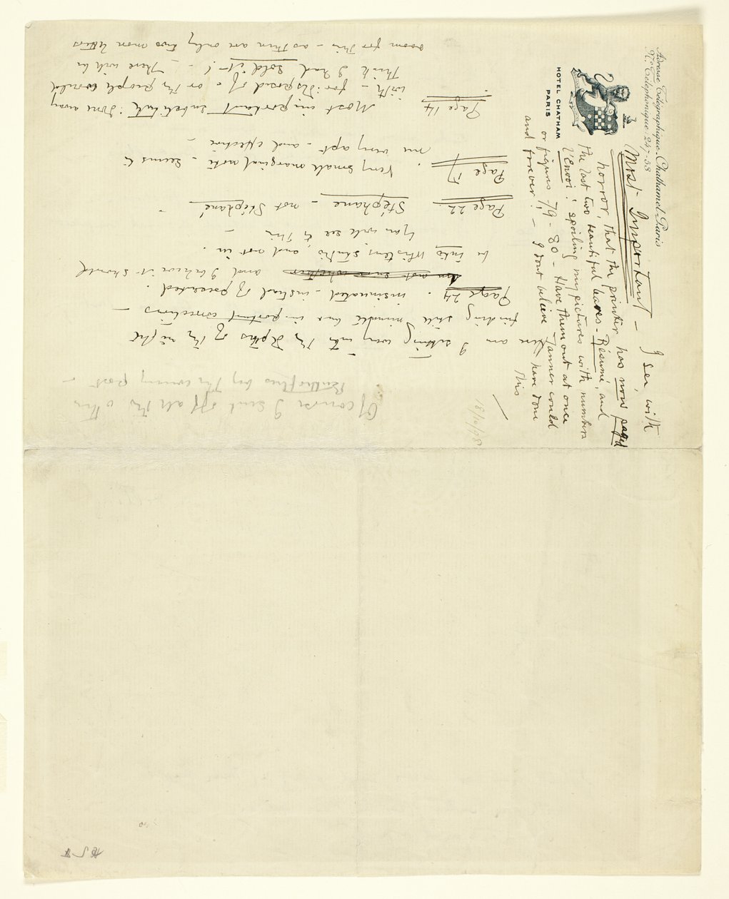 Eden vs Whistler: The Baronet and the Butterfly の訂正を含む William Heinemann への手紙。 評決のあるバレンタイン 作： ジェームズ・アボット・マクニール・ウィスラー