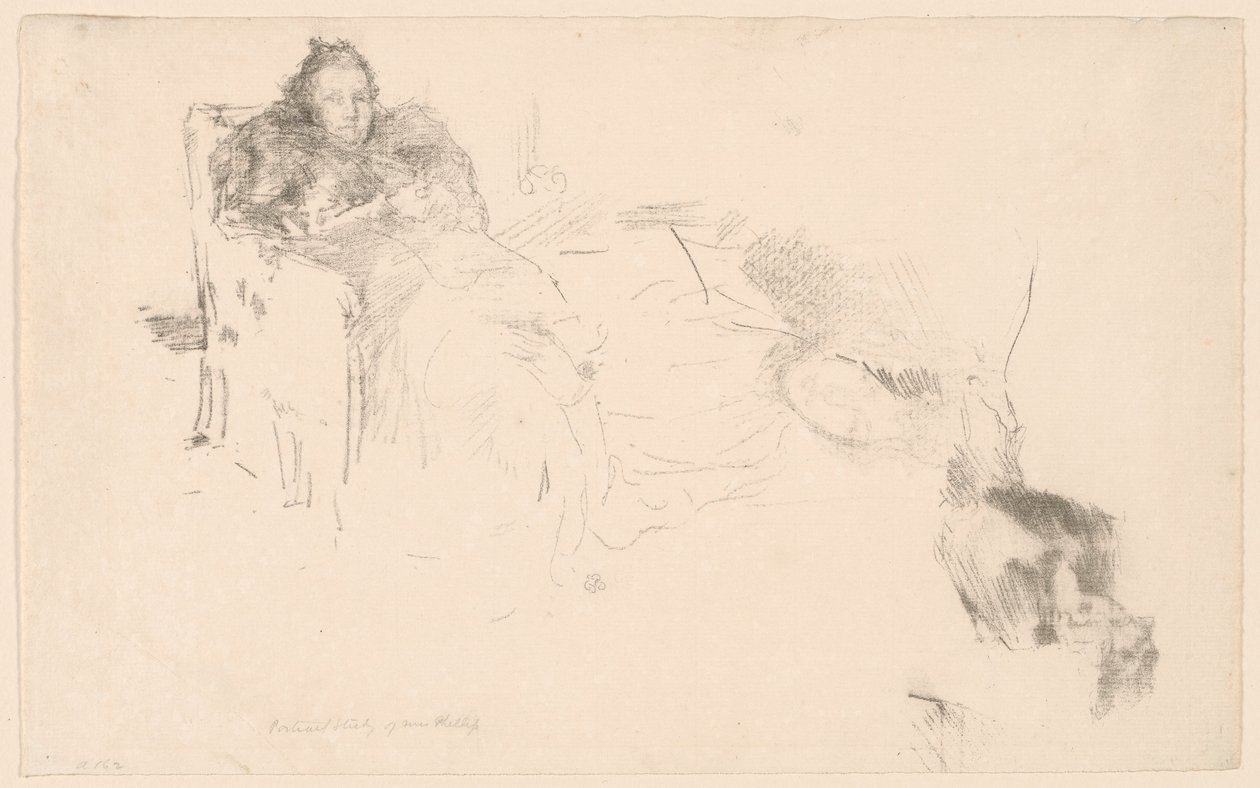 Portrait Study: Mrs. Philip, No. 4 [Studies of the Philips] 作： ジェームズ・アボット・マクニール・ウィスラー