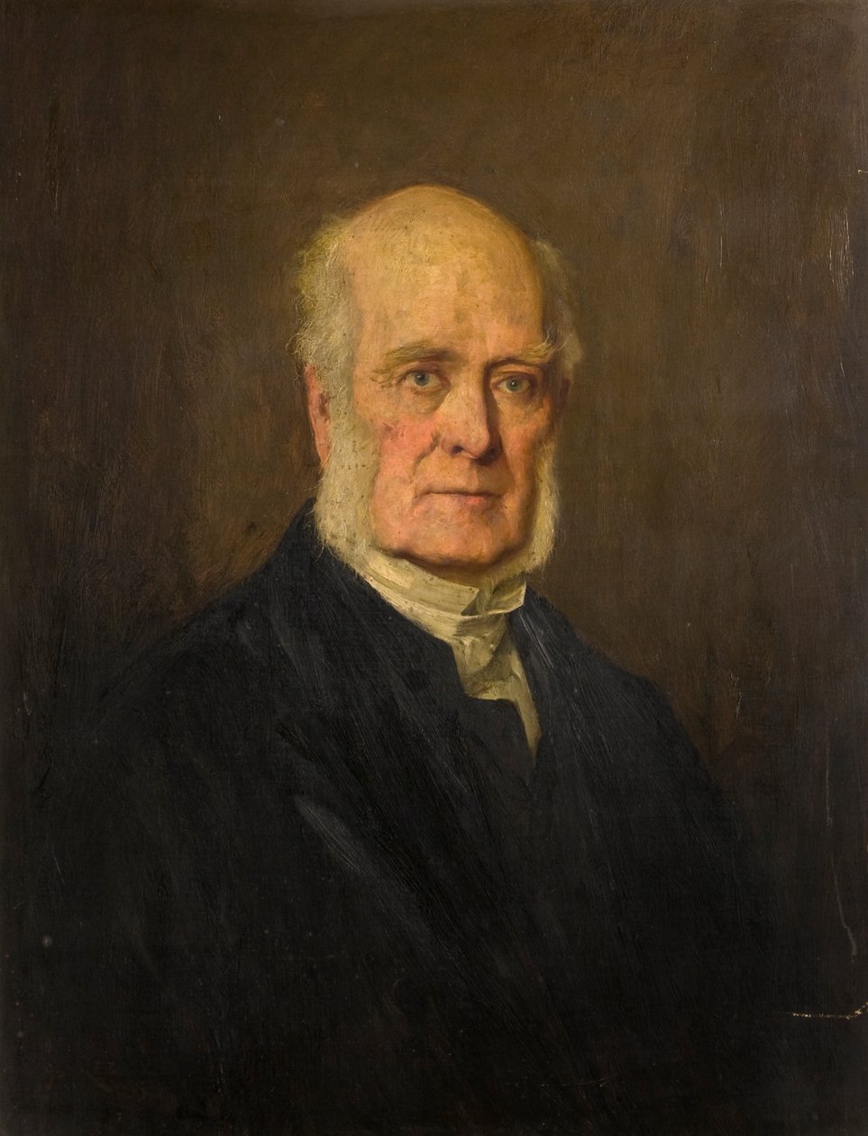 Rev William Wilson (1808-1888) (キャンバスに油彩) 作： ジェームズマイケルブラウン