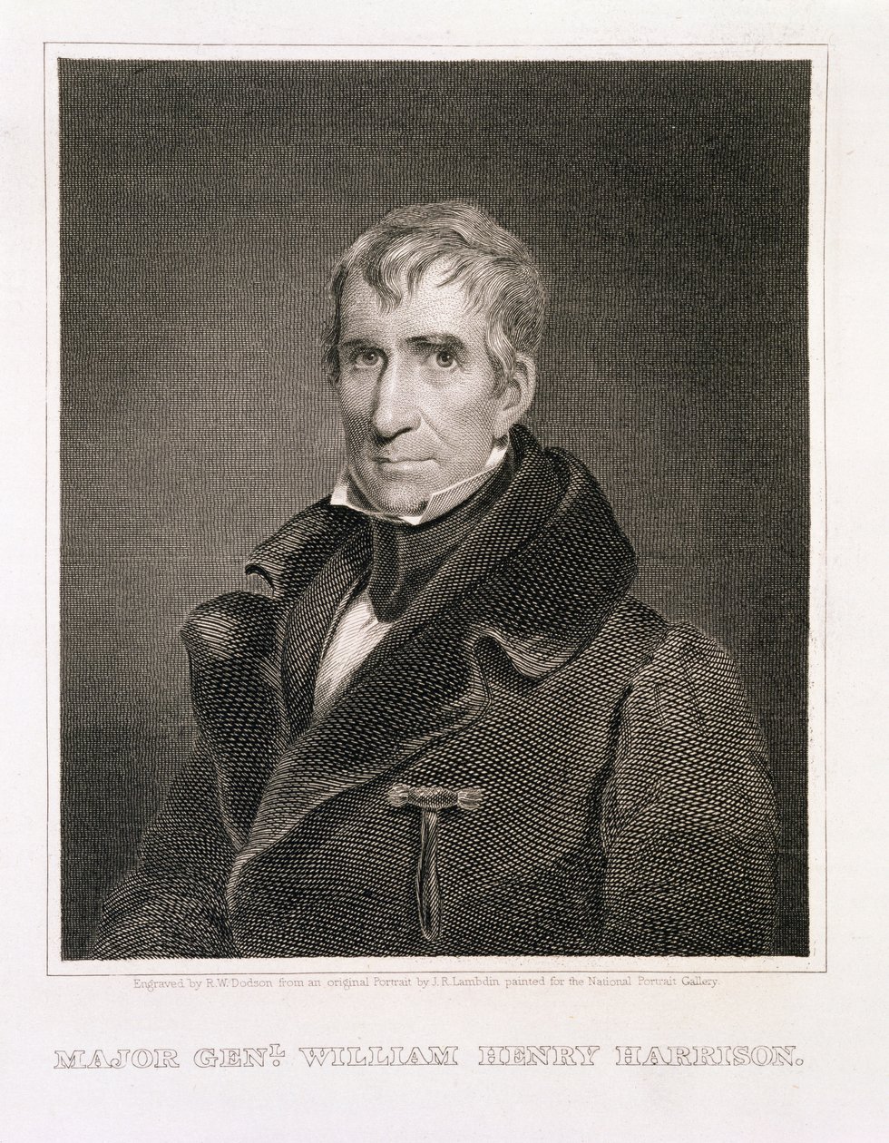 ウィリアムヘンリーハリソン少将、リチャードW.ドドソン（1812-67）によって彫刻 作： ジェームス・リード・ラムディン