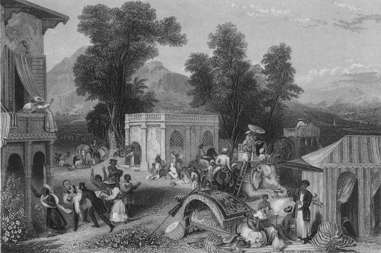 ヒーバー司教の死、1846年 作： ジェームズサンズ