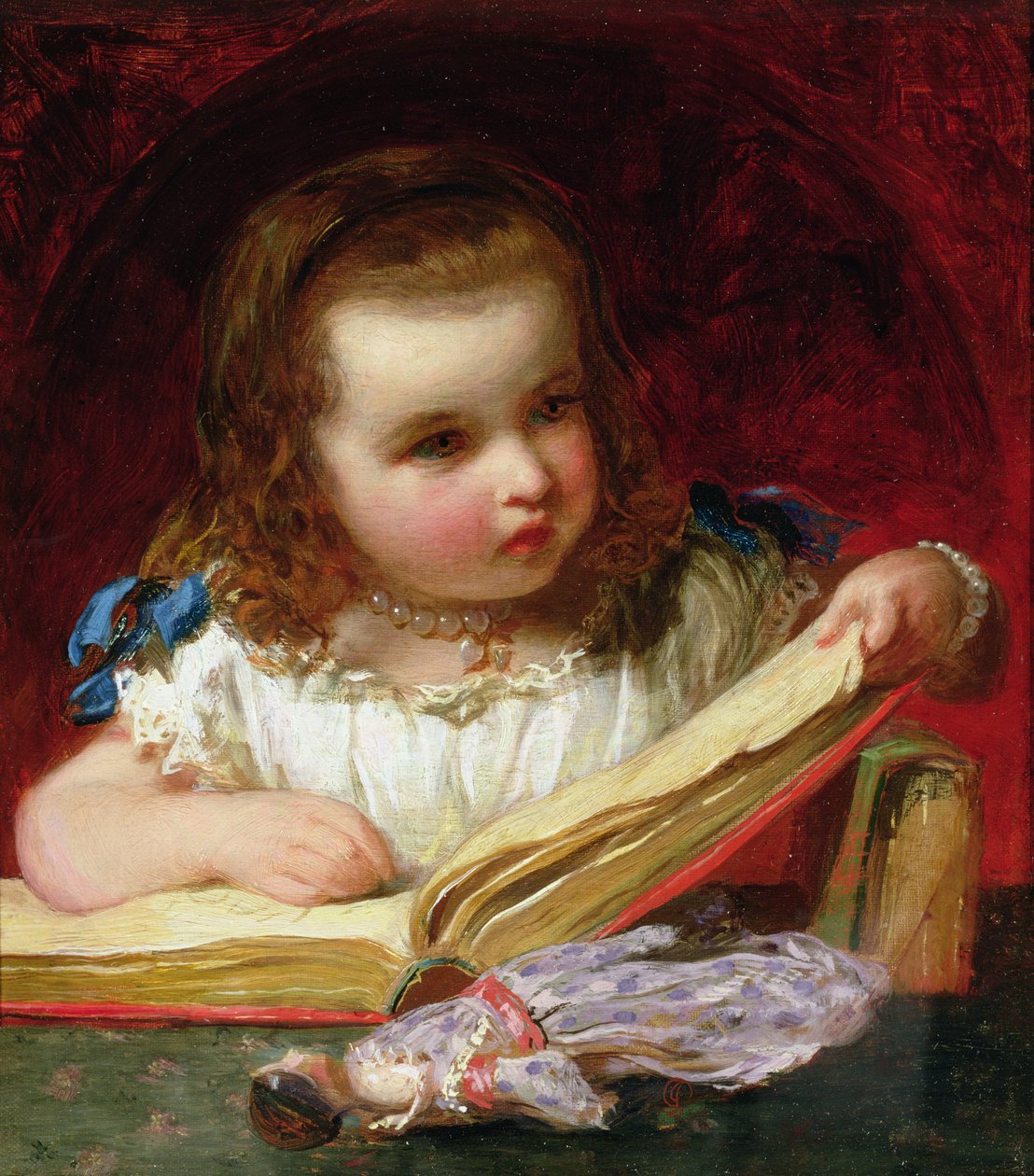 読書する少女 作： ジェームス・サント