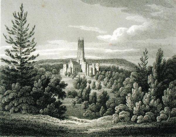 ビーコンから見たフォンシル・アビー（Fonthill Abbey 作： ジェームス・ストーラー
