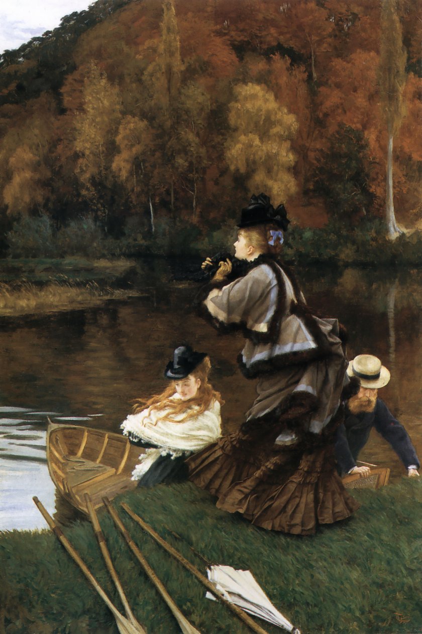 James Tissot - テムズ川の秋 作： ジェームズ・ティソ