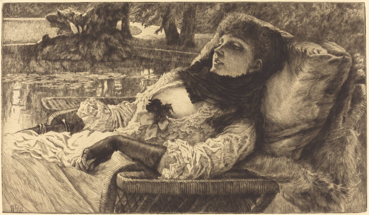 夏の夜の夜会、1882年。 作： ジェームズ・ティソ