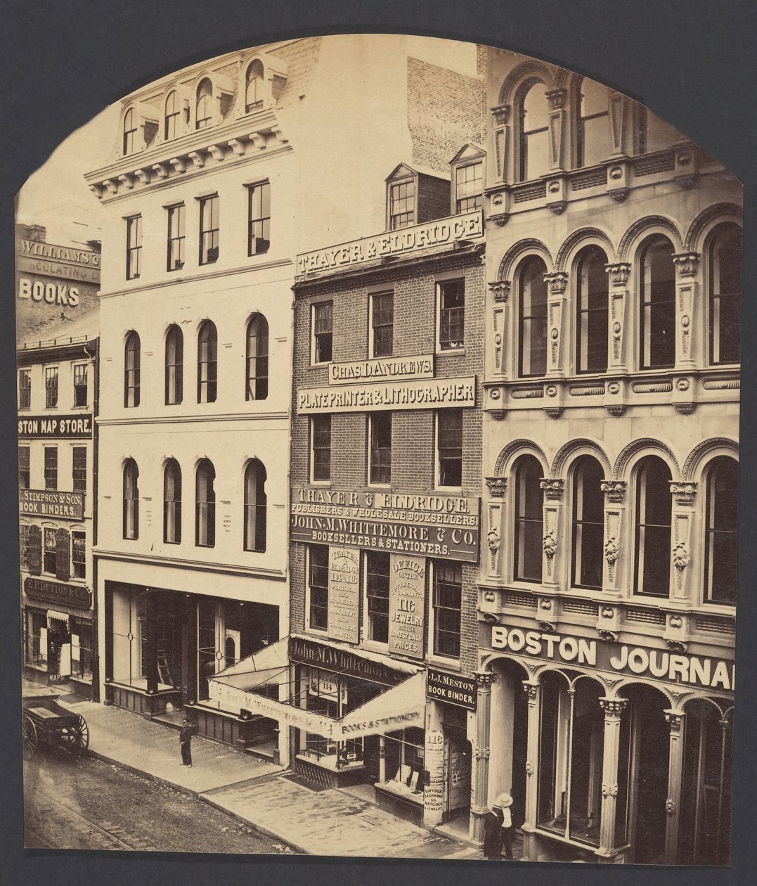 ワシントン通り、ボストン、カリフォルニア州。 1860年。 作： ジェームズ・ウォレス・ブラック