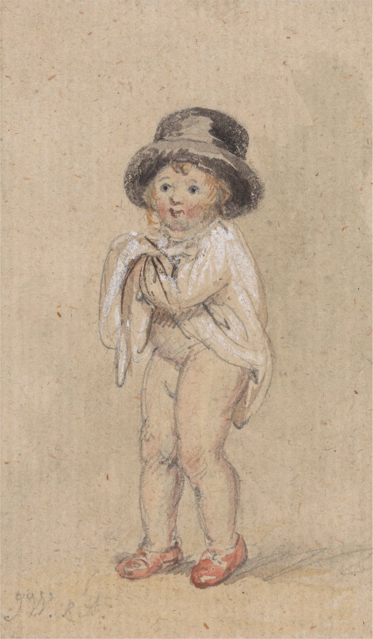 A Little Boy with Red Shoes (赤い靴とシルクハットの子供) 作： ジェームズワード