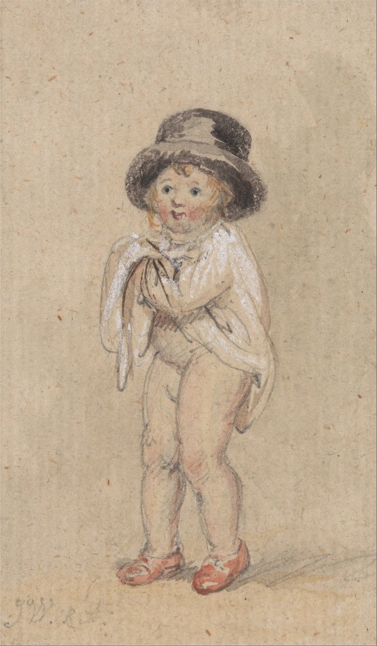 A Little Boy with Red Shoes（赤い靴と帽子をかぶった少年） 作： ジェームズワード