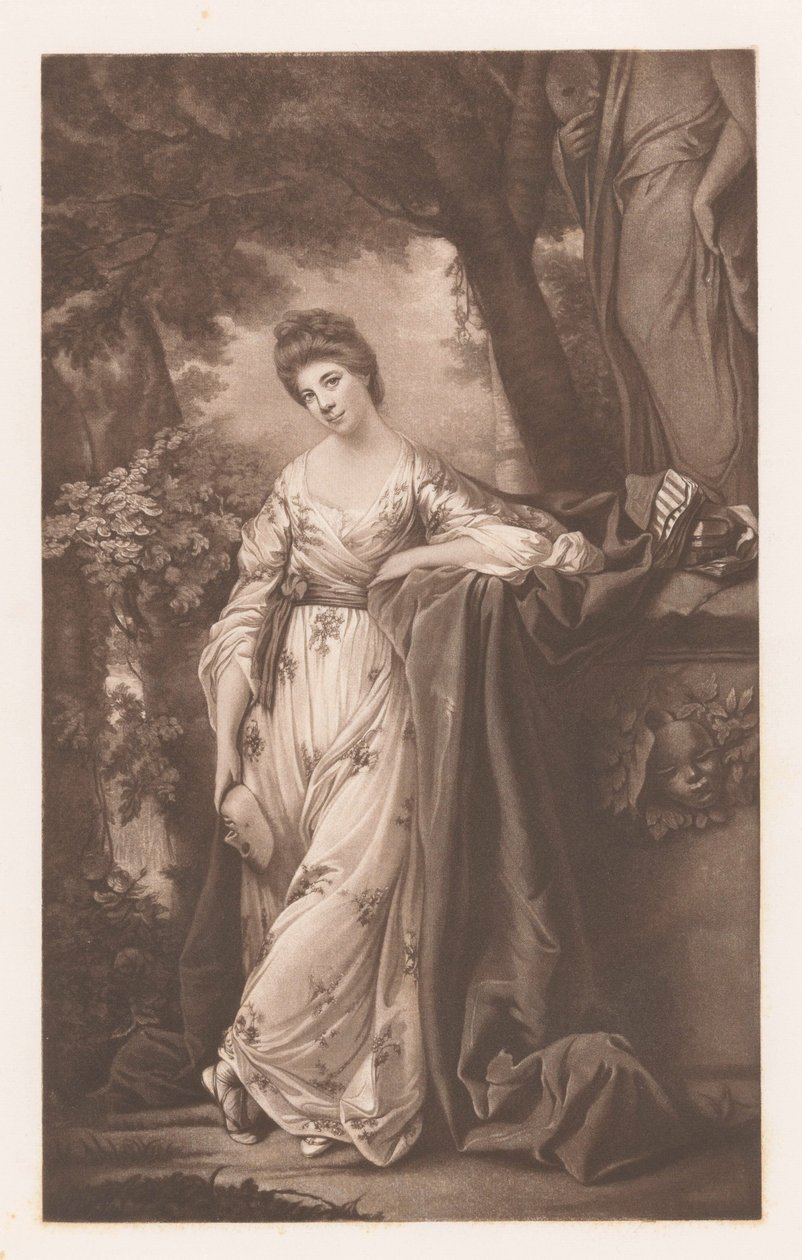 Portret van Frances Abington-Barton als Thalia 作： ジェームズ・ワトソン（プリントメーカー）