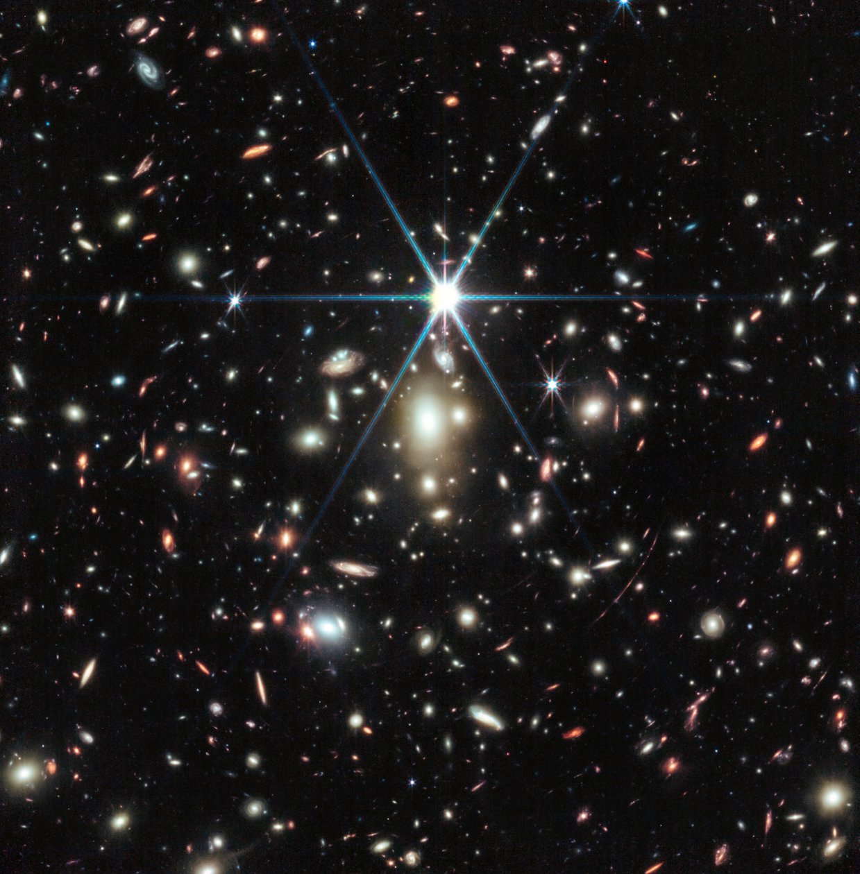 日の出アーク（NIRCam画像） 作： ジェイムズウェッブ宇宙望遠鏡（NASA）