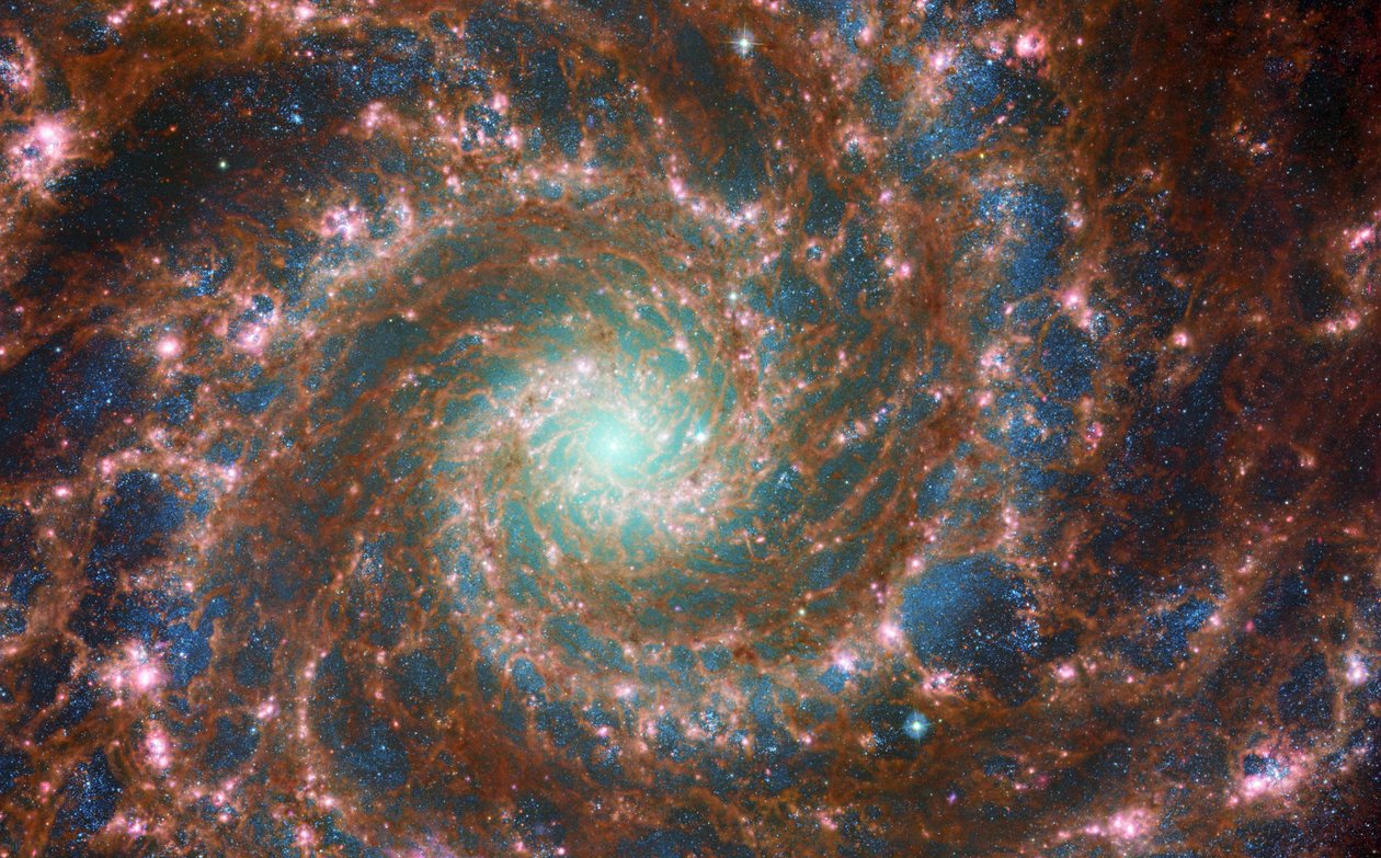 スペクトルを超えた幻の銀河 作： ジェイムズウェッブ宇宙望遠鏡（NASA）