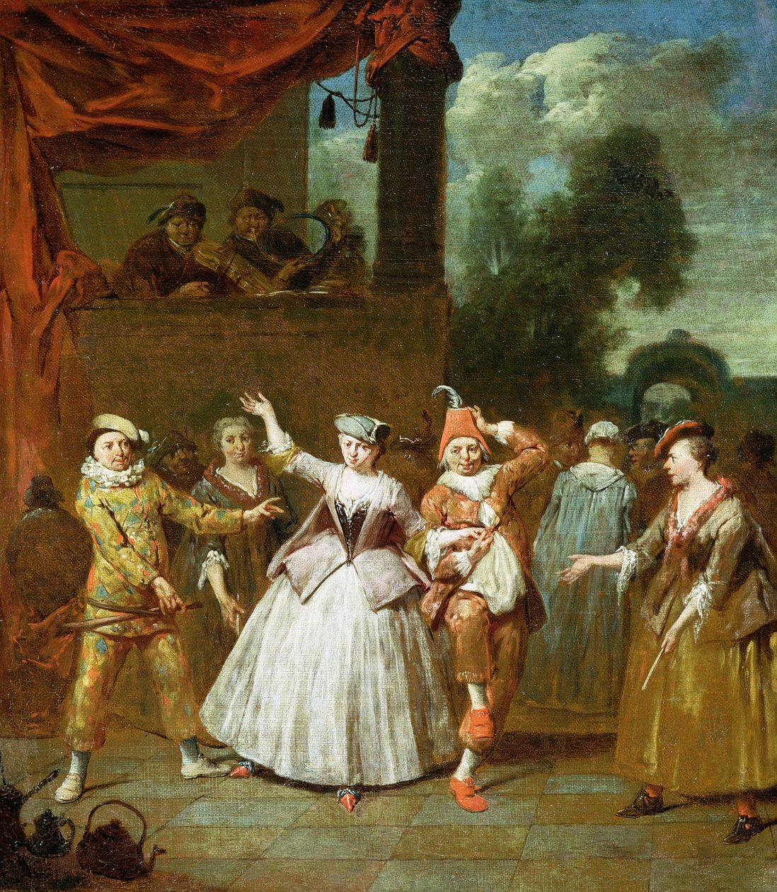 Commedia dellArteの俳優 作： ヤン・バプティスト・ランブレヒト