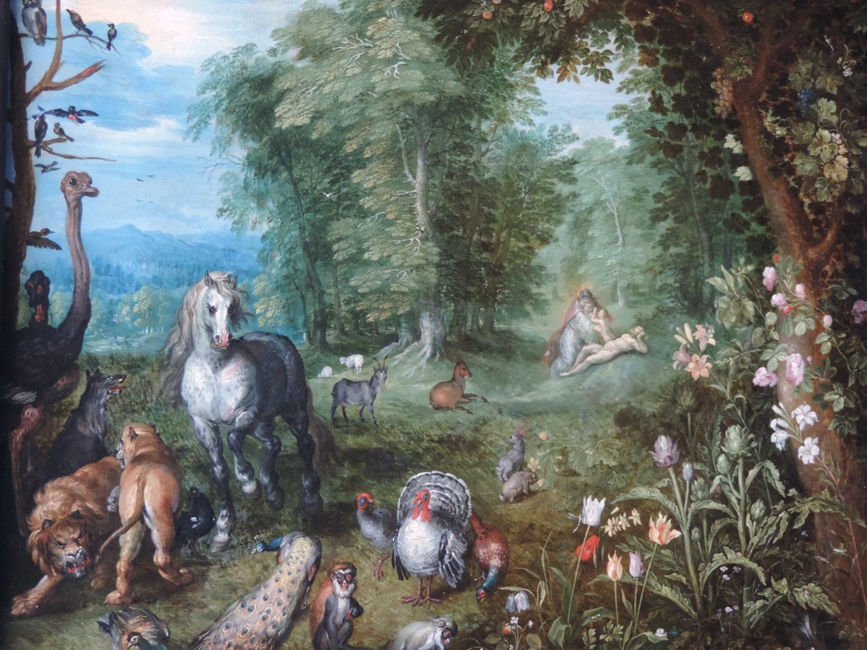 イブの創造と楽園 作： Jan Brueghel the Younger