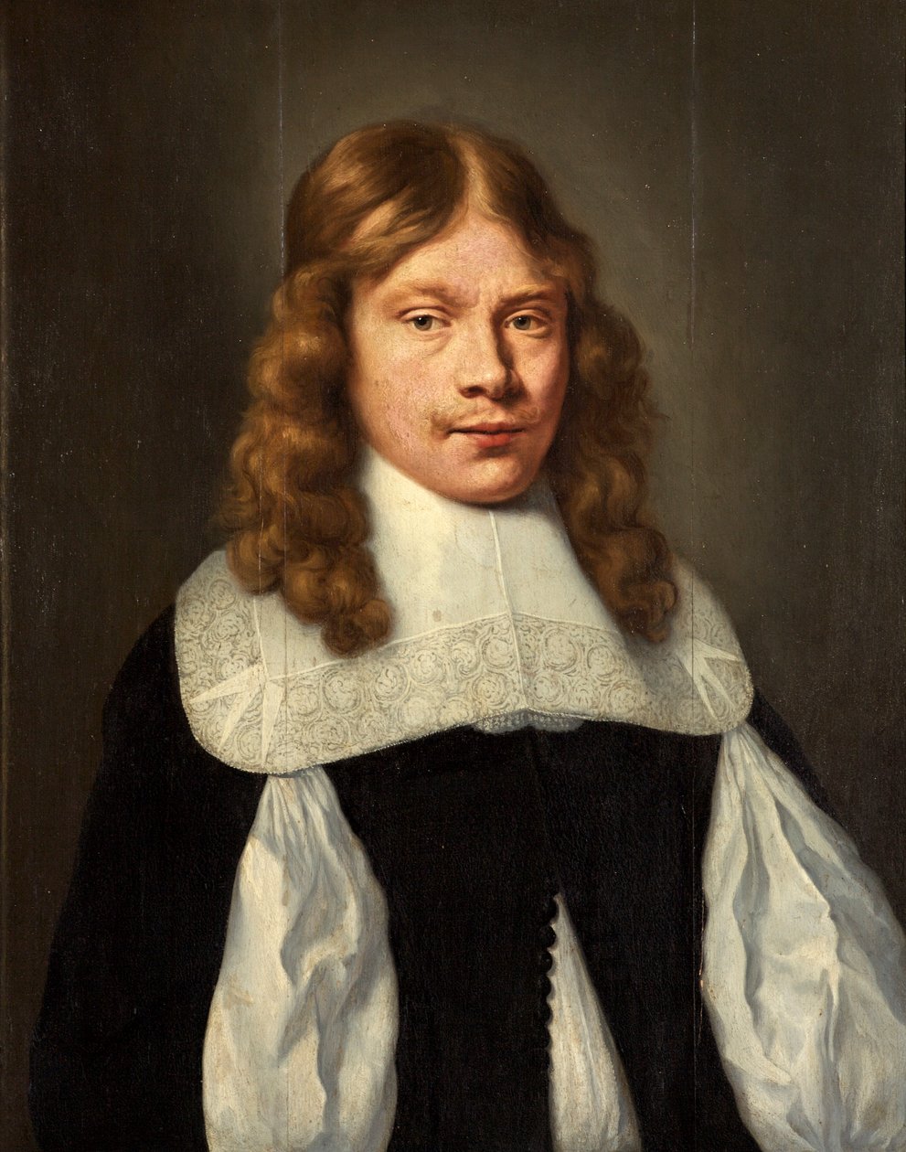 若い男の肖像、1645年頃 作： ヤン・ヤンシュ。 de Stomme