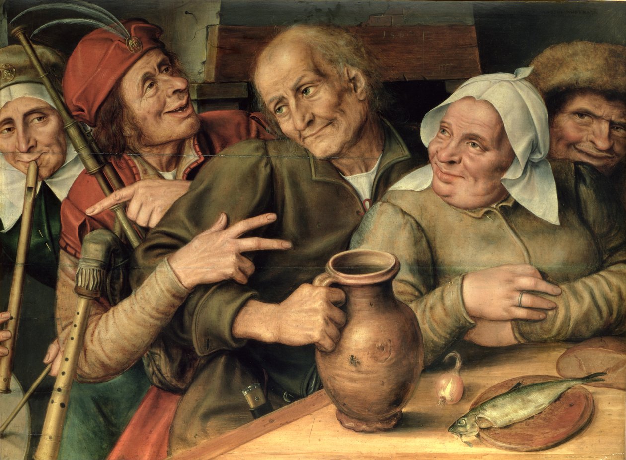 Jovial Company、1564（パネル） 作： Jan MassysまたはMetsys