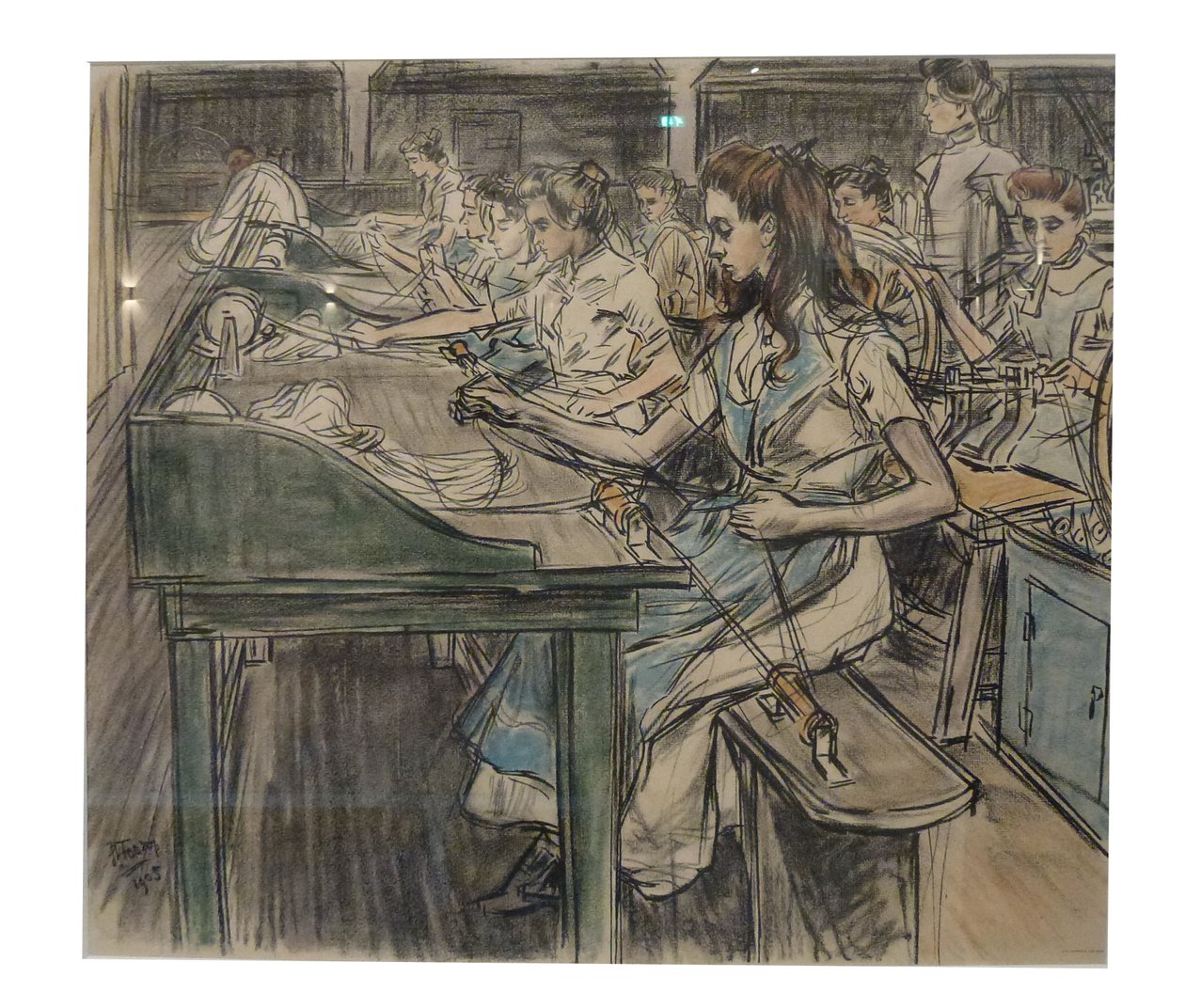 ろうそくの製造について作られた12個のlithos Tooropのうちの1個 作： ヤン・トゥーロップ
