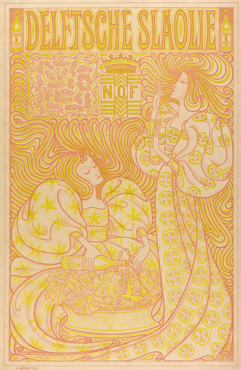 Jan Toorop、デルフトサラダオイル、1895 作： ヤン・トゥーロップ
