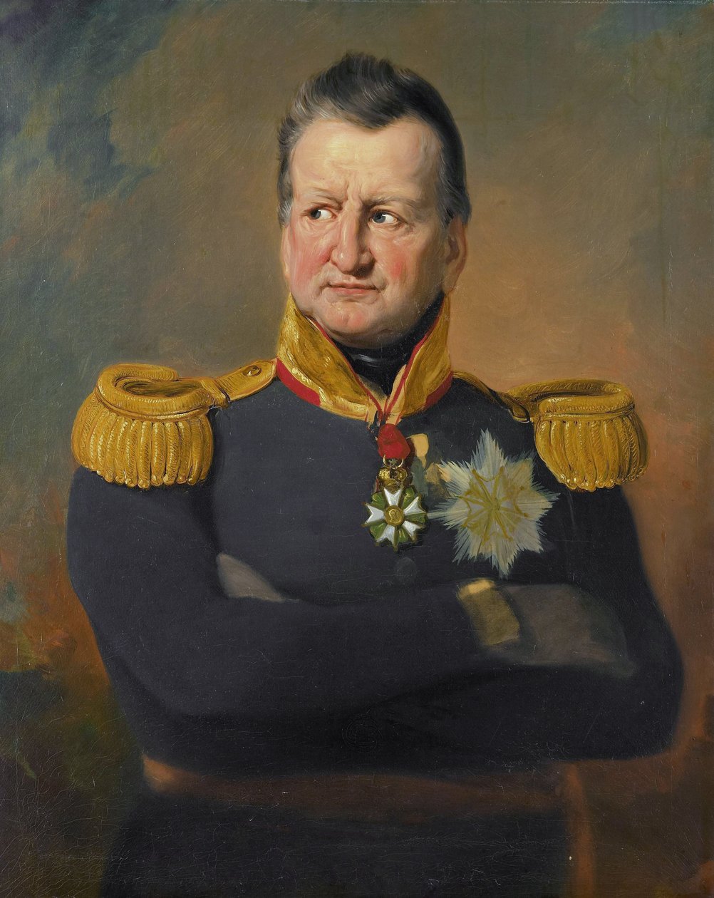 Jan Willem PienemanによるDavid HendrikChassé将軍の肖像 作： ヤン・ウィレム・ピーネマン