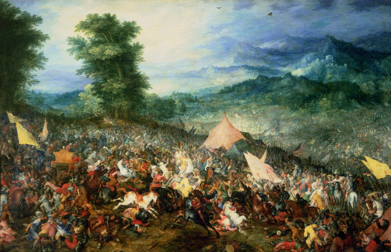アーベルの戦い、またはイッソスの戦い、1602 作： ヤン・ザ・エルダー・ブリューゲル