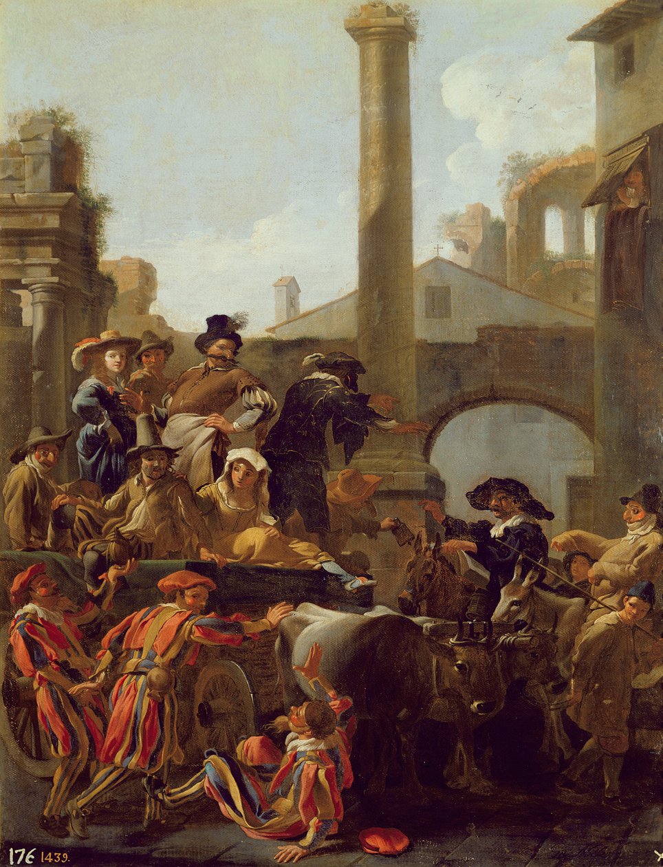 ローマのカーニバルタイム、1653年 作： ヤン・ヴァン・バイク・ミール