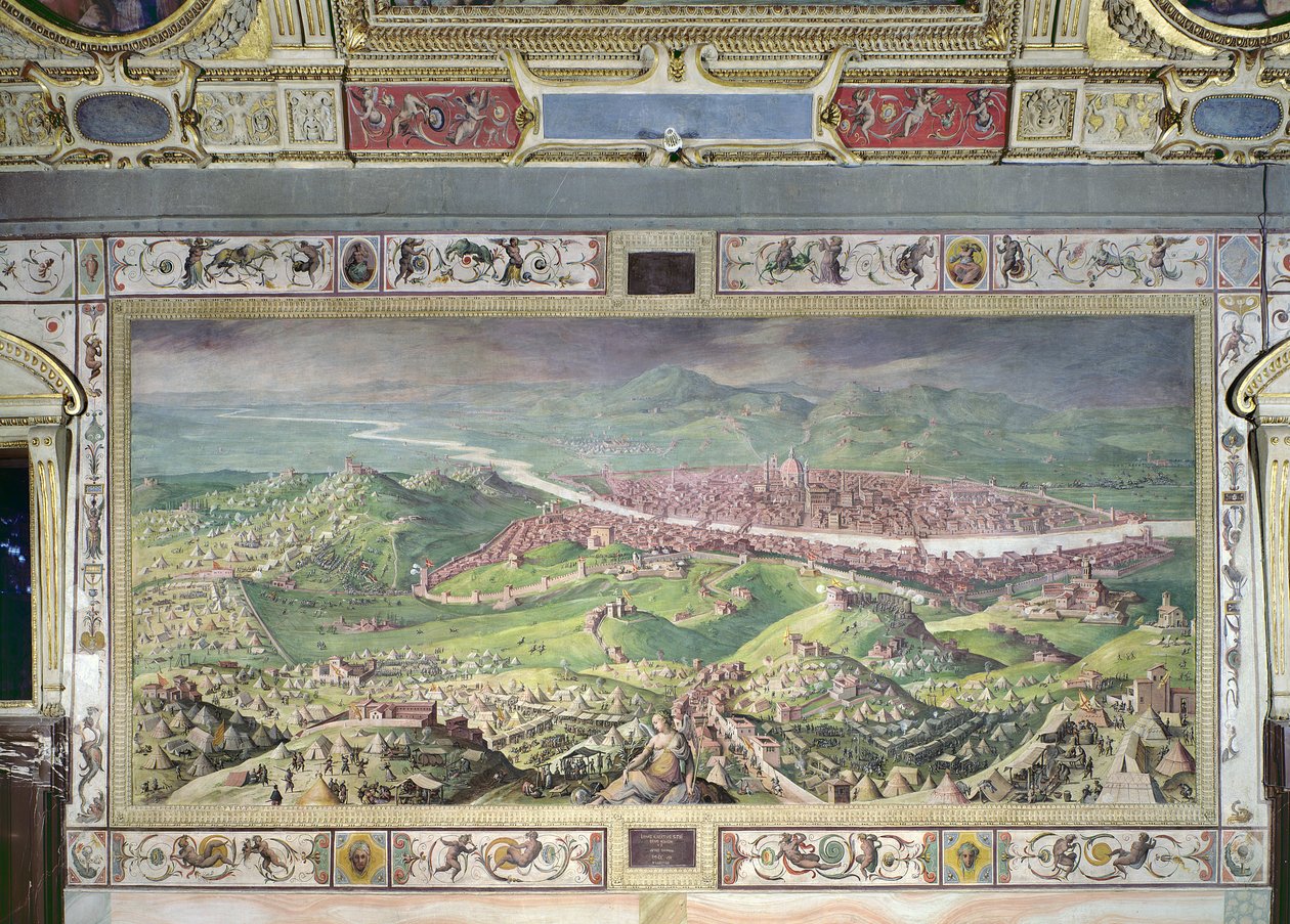 1530年、1563-65年のフィレンツェの包囲 作： ヤン・ファン・デル・ストレイト