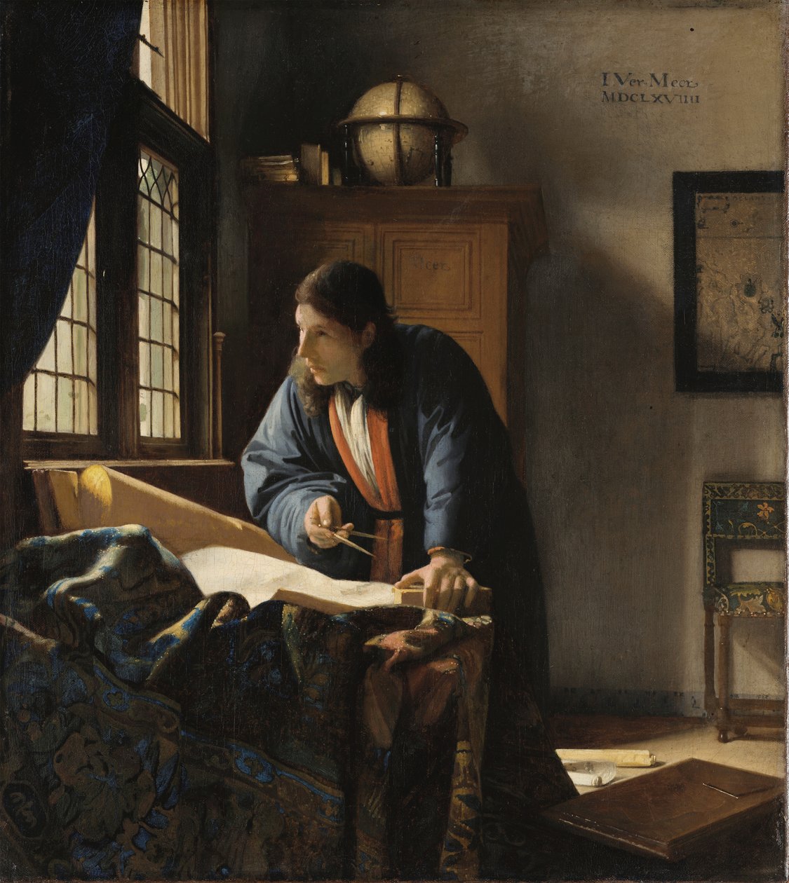 地理学者 作： ヤン (1632-75) フェルメール