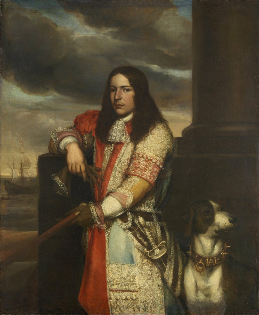 オランダ人：エンゲル・デ・ルイター（1649-83）。副提督、ミヒエル・アドリアエンス・ド・ルイターの息子 エンゲル・ド・ルイターの肖像 作： ジャンアンドレアリーベンス