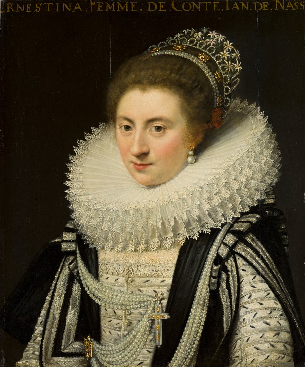 エルネスティンヨランド（1594-1663）の肖像、プリンセスオブリニュ、1618年以降 作： ヤン・アントニス。ヴァン・ラヴェステイン