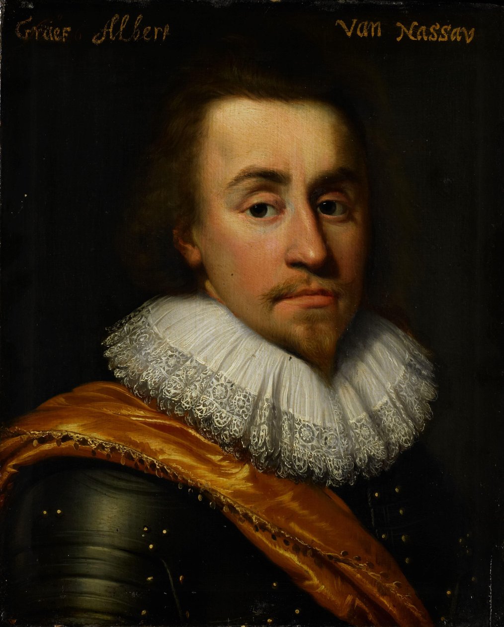 ナッソー・ディレンバーグ伯アルバートの肖像 作： Jan Antonisz van Ravesteyn（のワークショップ）