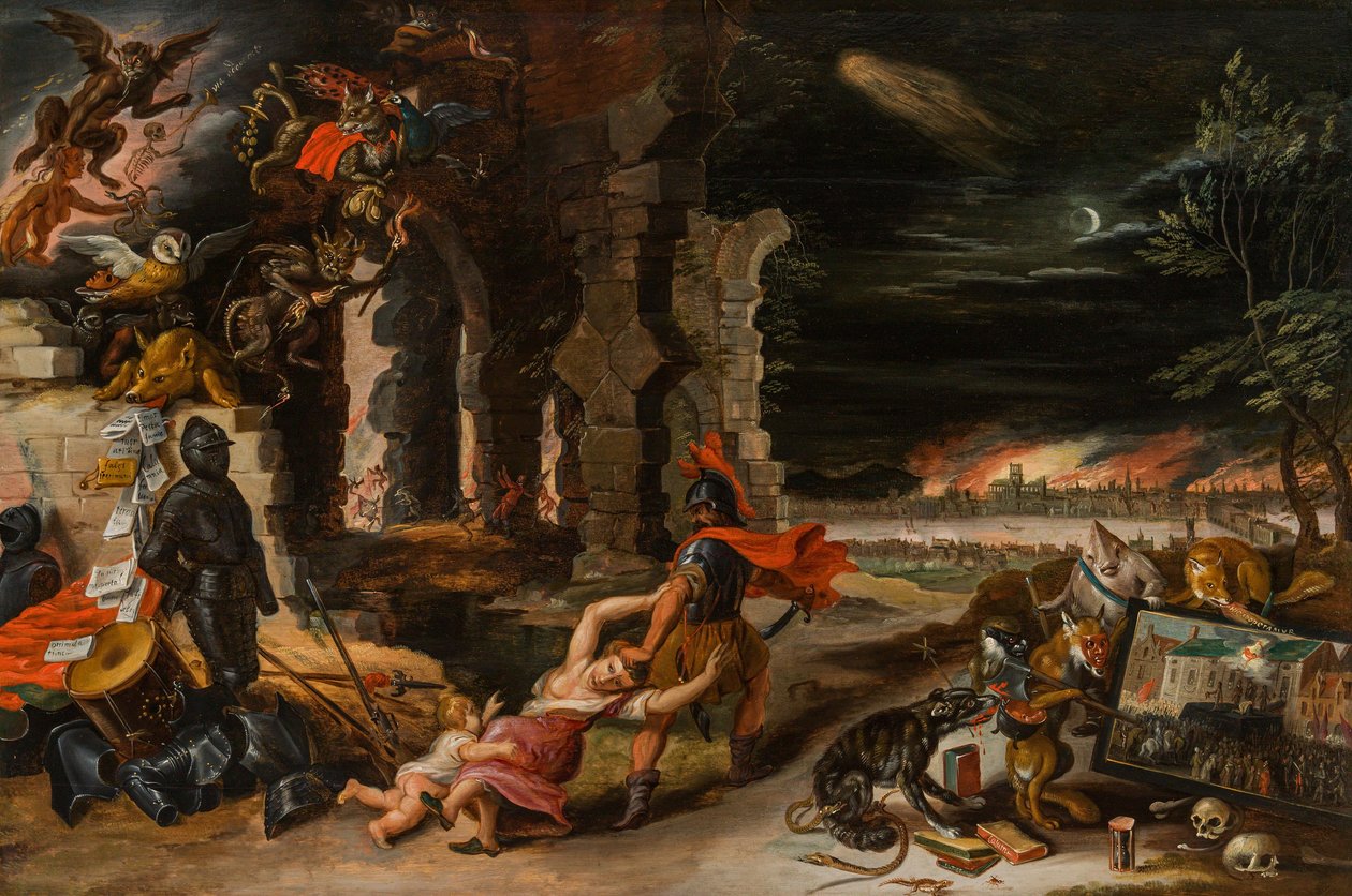 法と暴力の寓意（イングランド王チャールズ1世の寓意） 作： Jan Brueghel the Younger