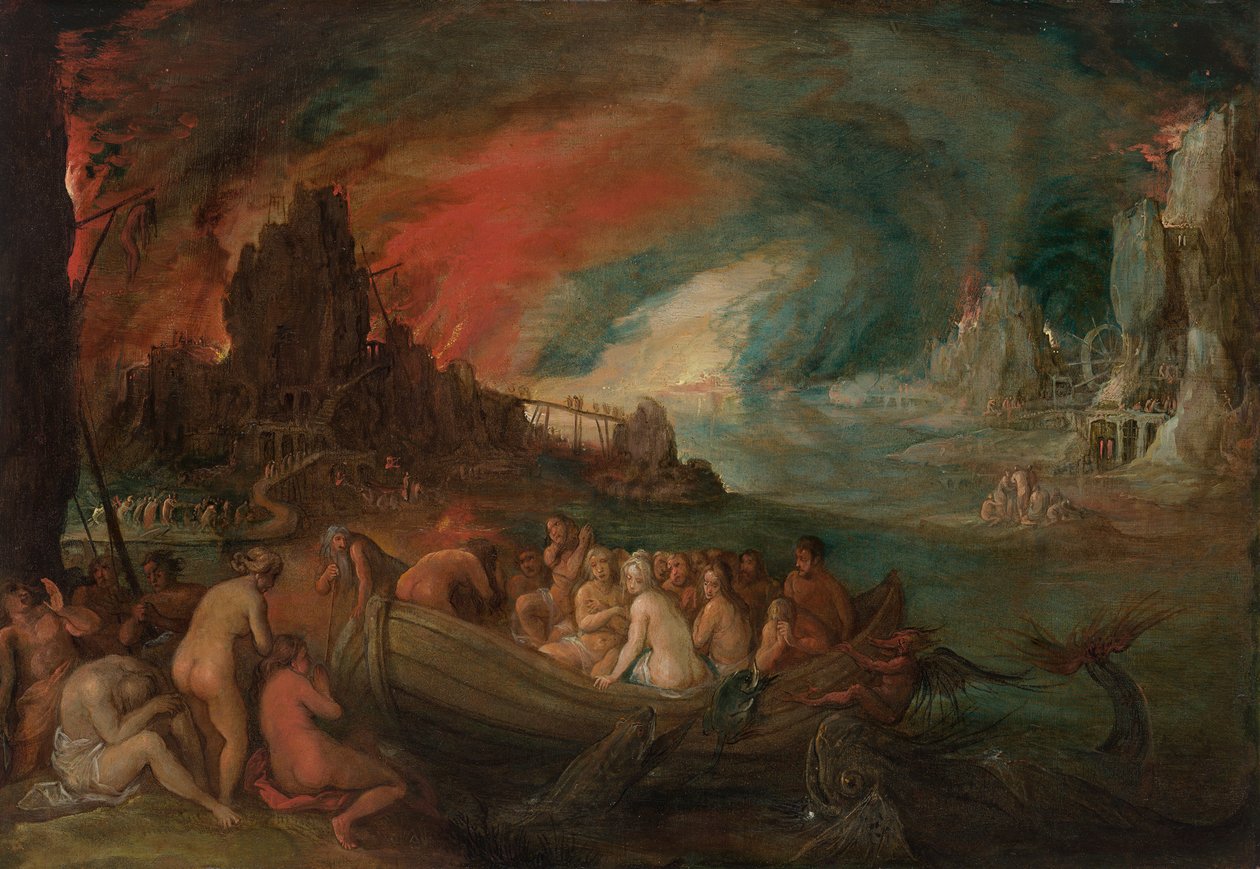 三途の川を渡る魂を運ぶカロン 作： Jan Brueghel the Younger