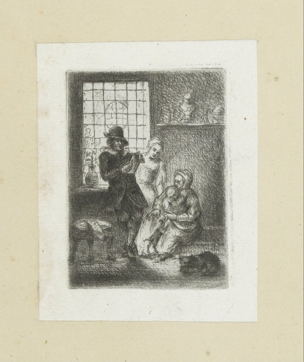 インテリア・プッツ・エン・ゲジン The Compleat Work of Etchings by John Chalon / Oeuvre Complette des Eaux Fortes par Jean Chalon (シリーズタイトル) 作： ヤン・シャロン