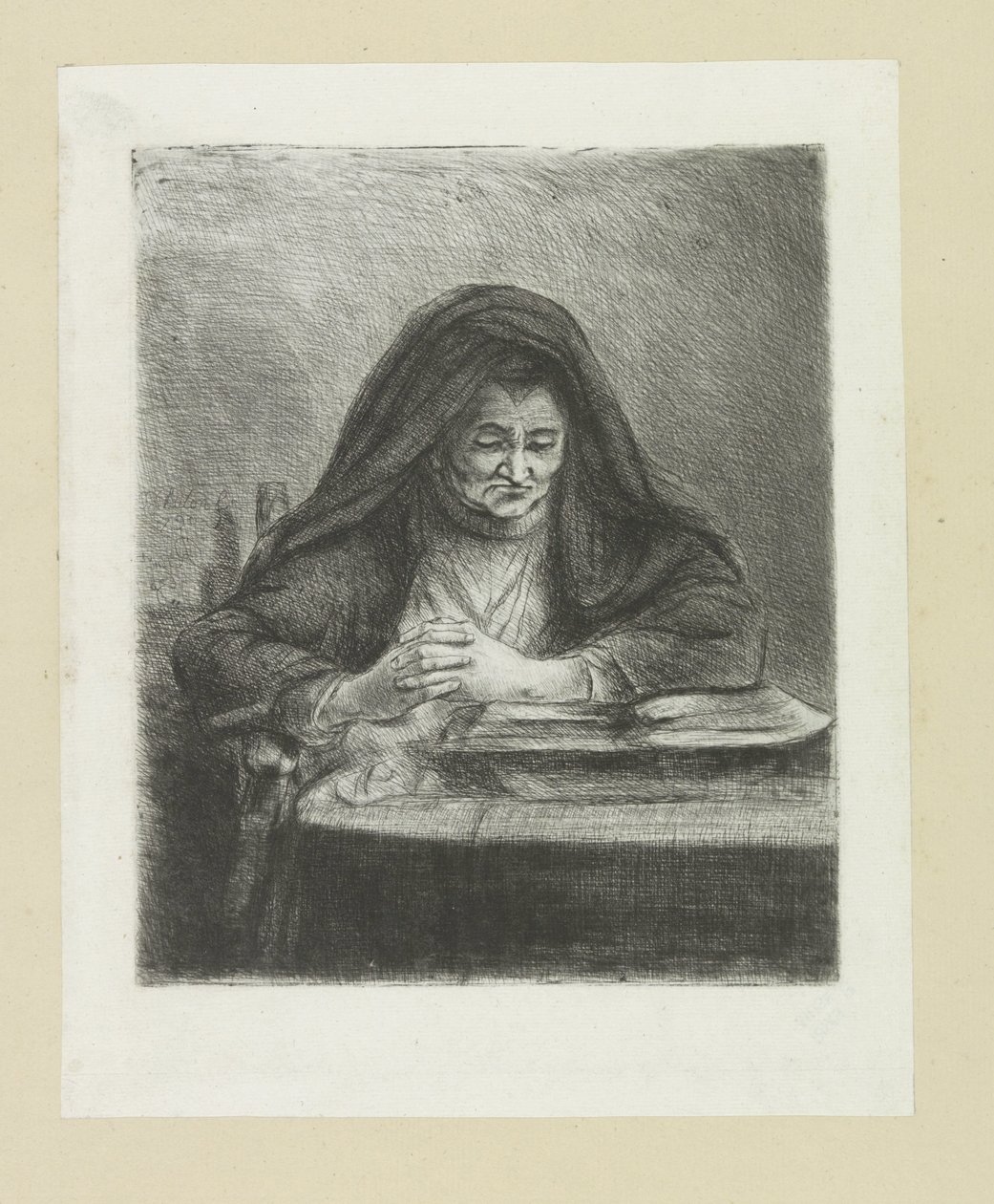 Lezende vrouw The Compleat Work of Etchings by John Chalon / Oeuvre Complette des Eaux Fortes par Jean Chalon (シリーズ名) 作： ヤン・シャロン