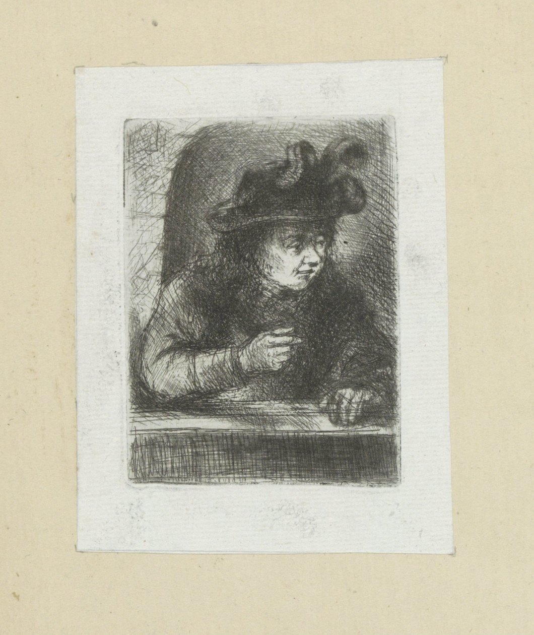 男 bij 手すり The Compleat Work of Etchings by John Chalon / Oeuvre Complette des Eaux Fortes par Jean Chalon (シリーズタイトル) 作： ヤン・シャロン