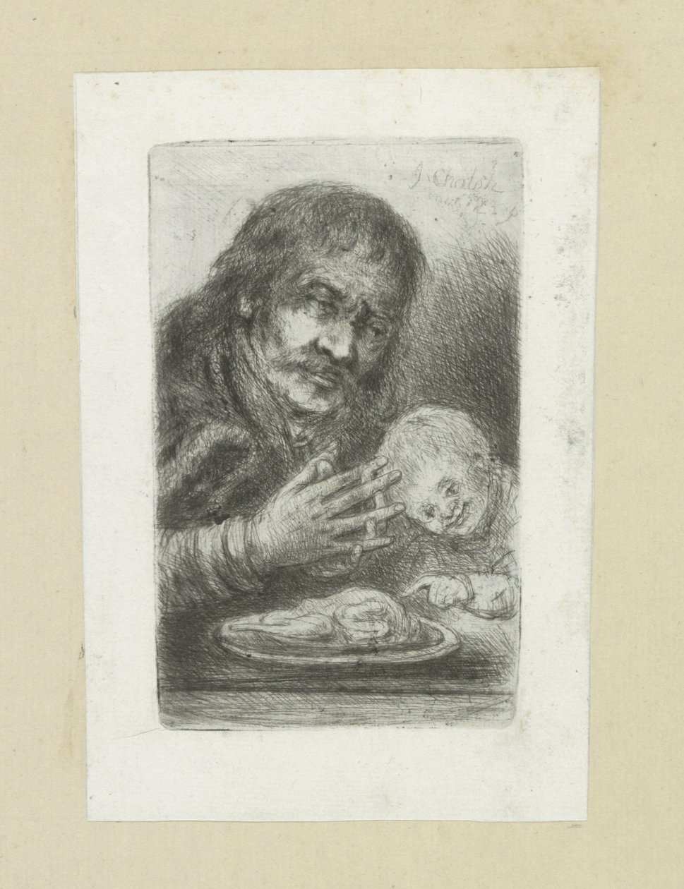 親切な人 aan de eettafel The Compleat Work of Etchings by John Chalon / Oeuvre Complette des Eaux Fortes par Jean Chalon (シリーズ名) 作： ヤン・シャロン