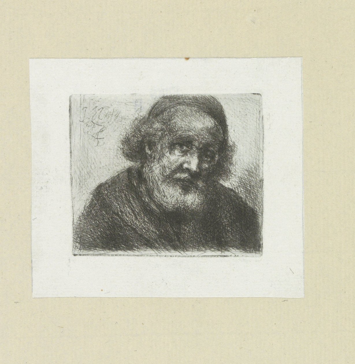 Oude man puts baard The Compleat Work of Etchings by John Chalon / Oeuvre Complette des Eaux Fortes par Jean Chalon (シリーズ名) 作： ヤン・シャロン