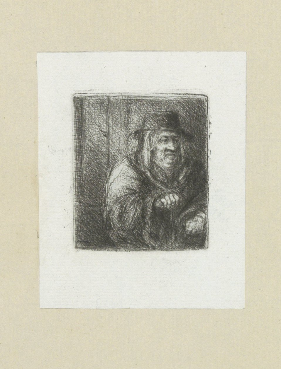 古い男はマントルピースをくわに入れました The Compleat Work of Etchings by John Chalon / Oeuvre Complette des Eaux Fortes par Jean Chalon (シリーズタイトル) 作： ヤン・シャロン