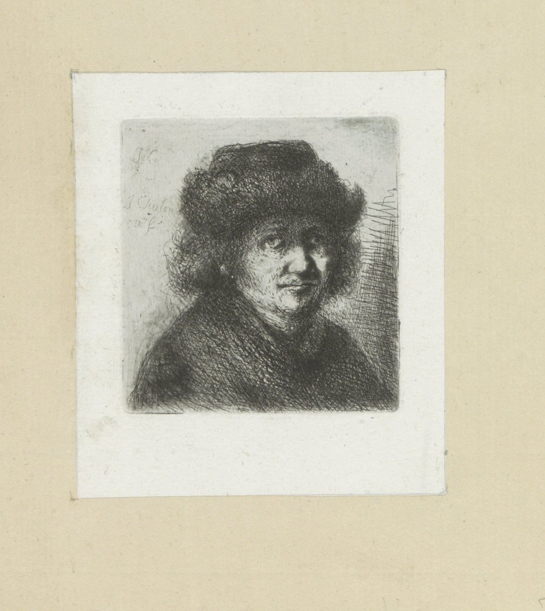 ヴォルワッセンの男がくわを入れる The Compleat Work of Etchings by John Chalon / Oeuvre Complette des Eaux Fortes par Jean Chalon (シリーズタイトル) 作： ヤン・シャロン