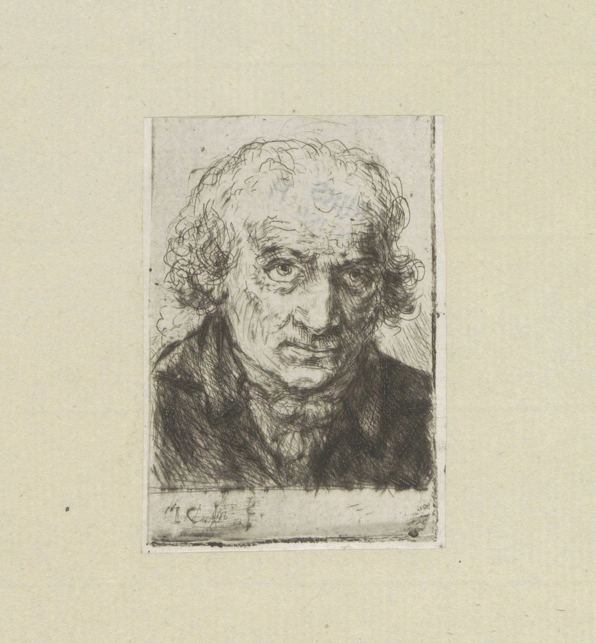 フォルワッセンの男、右へ The Compleat Work of Etchings by John Chalon / Oeuvre Complette des Eaux Fortes par Jean Chalon (シリーズ名) 作： ヤン・シャロン
