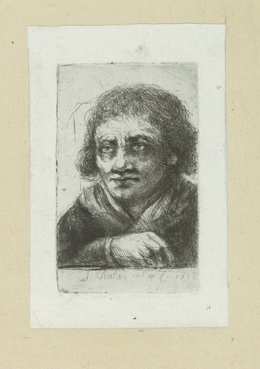 右手が見える成人男性 The Compleat Work of Etchings by John Chalon / Oeuvre Complette des Eaux Fortes par Jean Chalon (シリーズ名) 作： ヤン・シャロン